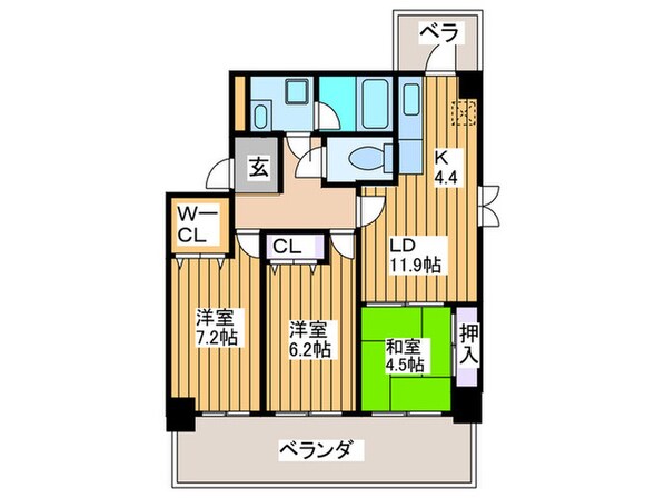 グラマシー立売堀の物件間取画像